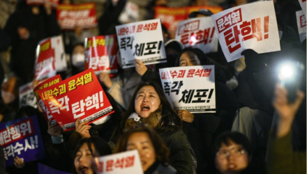 Manifestaciones en Corea