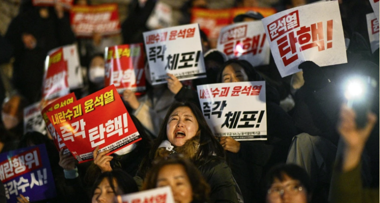 Manifestaciones en Corea