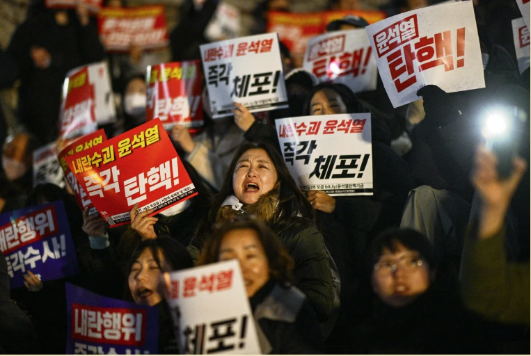 Manifestaciones en Corea