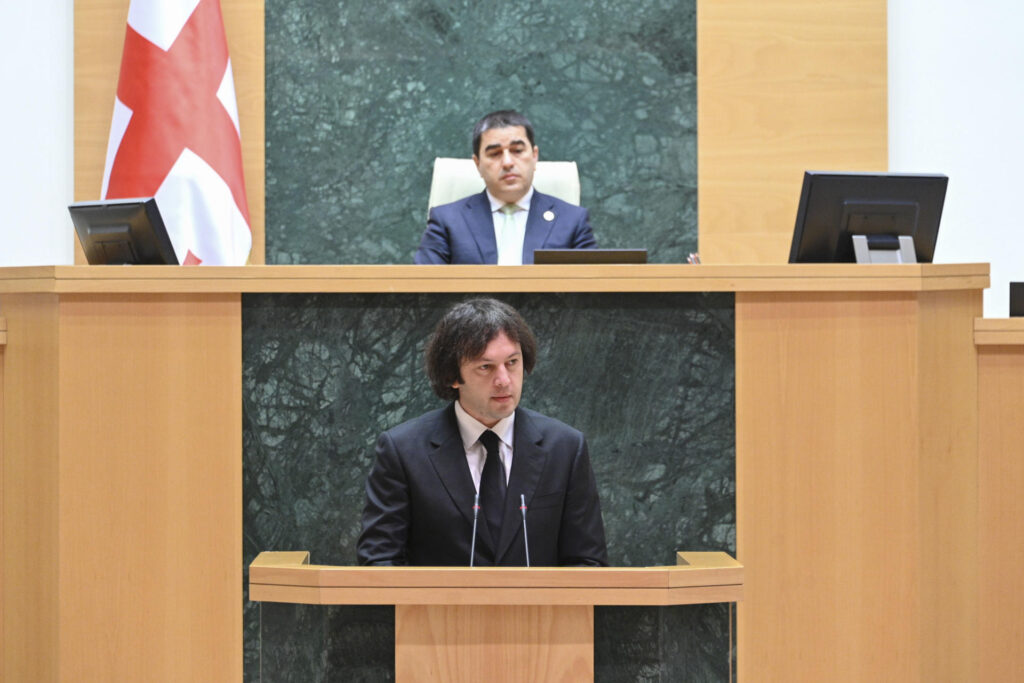Protestas en Georgia: primer ministro amenazó con ilegalizar a los partidos opositores 2 Protestas Georgia s