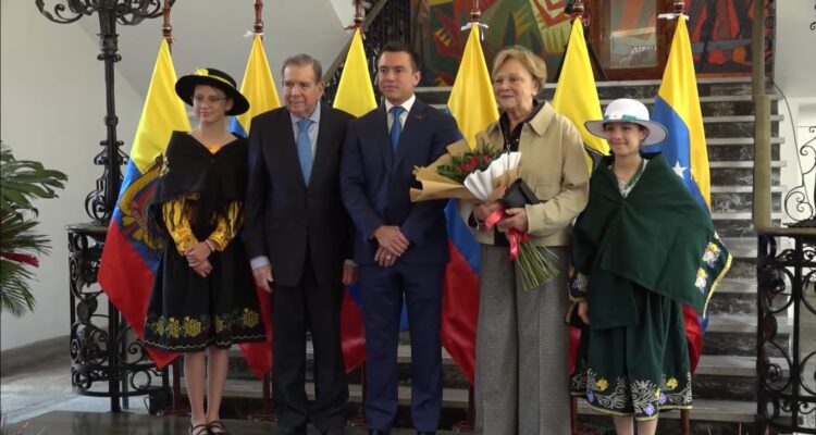 Presidente de Ecuador se reunió con Edmundo González en el Palacio de Carondelet 1 Noboa Edmundo