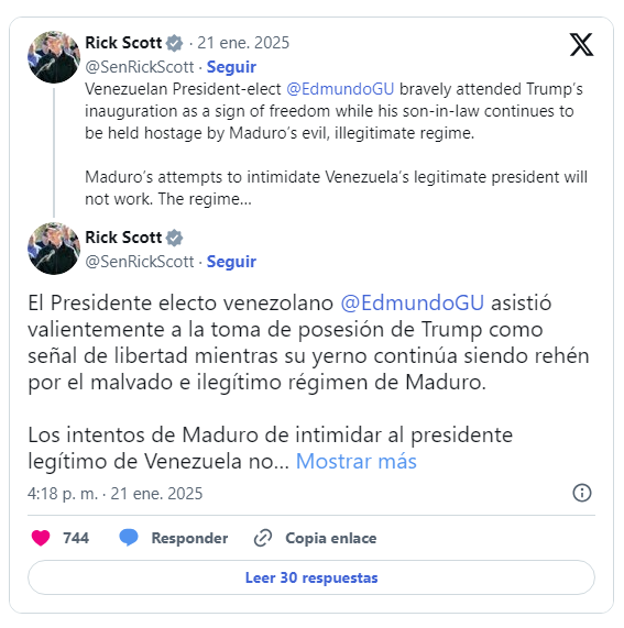 Esposa de Edmundo González pidió la liberación de Rafael Tudares y de «las personas inocentes» 2 Yerno de Gonzalez