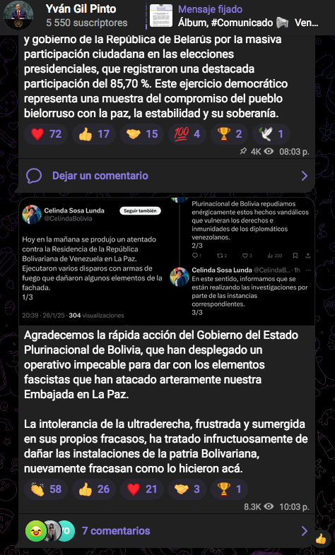 Embajada venezolana en Bolivia sufrió un atentado con disparos este domingo 2 captura de pantalla 2025 01 27 a las 90845 a mpng 35324