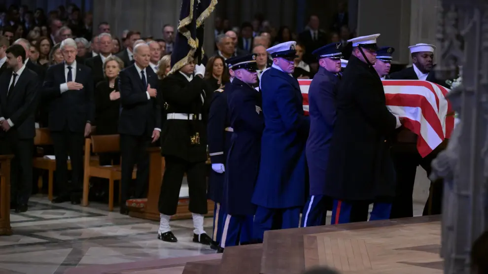 Jimmy Carter fue despedido en una jornada de luto nacional 3 state funeral of former us president jimmy carter in washington 1