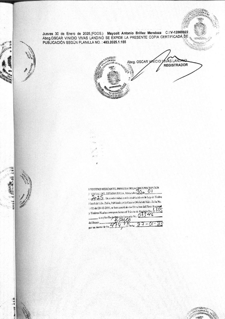 7.3 JOYERIA GP NUMERO SIETE C.A
