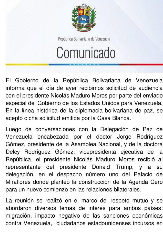 Venezuela entregó seis gringos detenidos luego de la reunión del Presidente Maduro con el enviado de Trump 3 Captura de pantalla 2025 02 01 a las 9.01.53