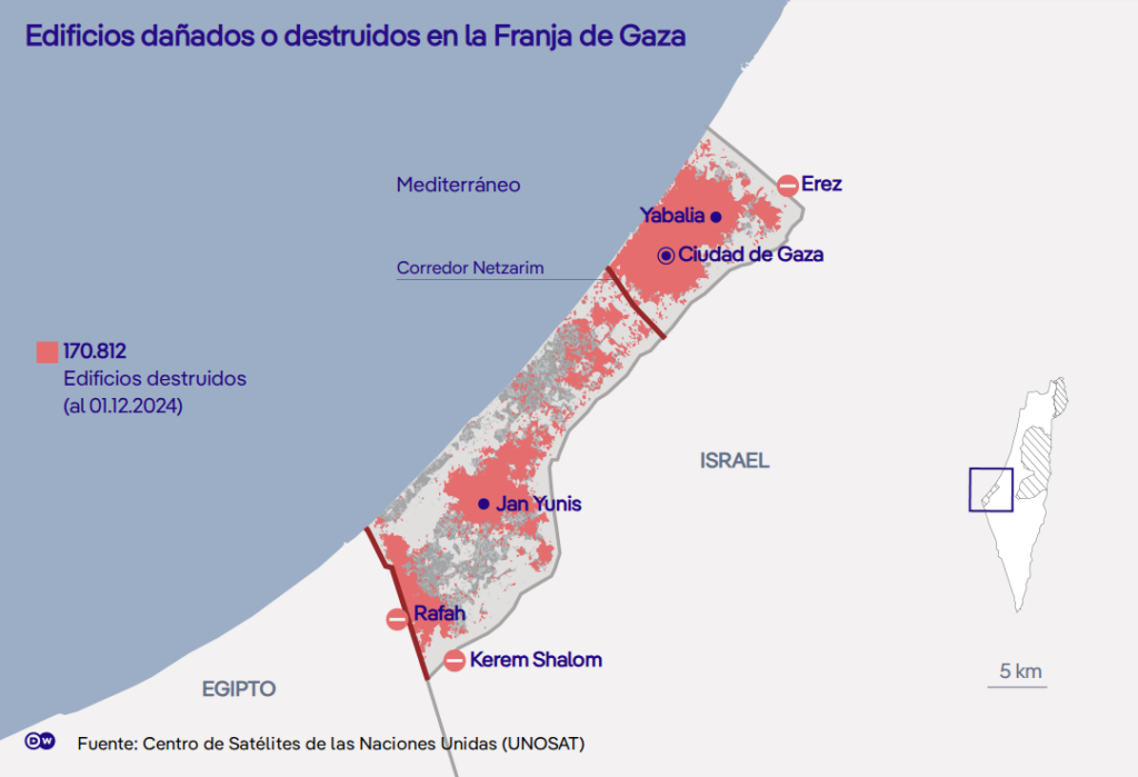 Mapa Gaza