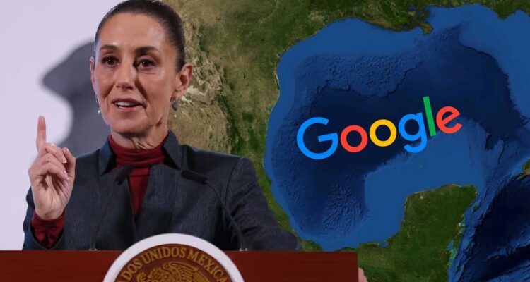 Presidenta de México podría demandar a Google por cambiar el nombre del Golfo de México 1 Sheinbaum- Google