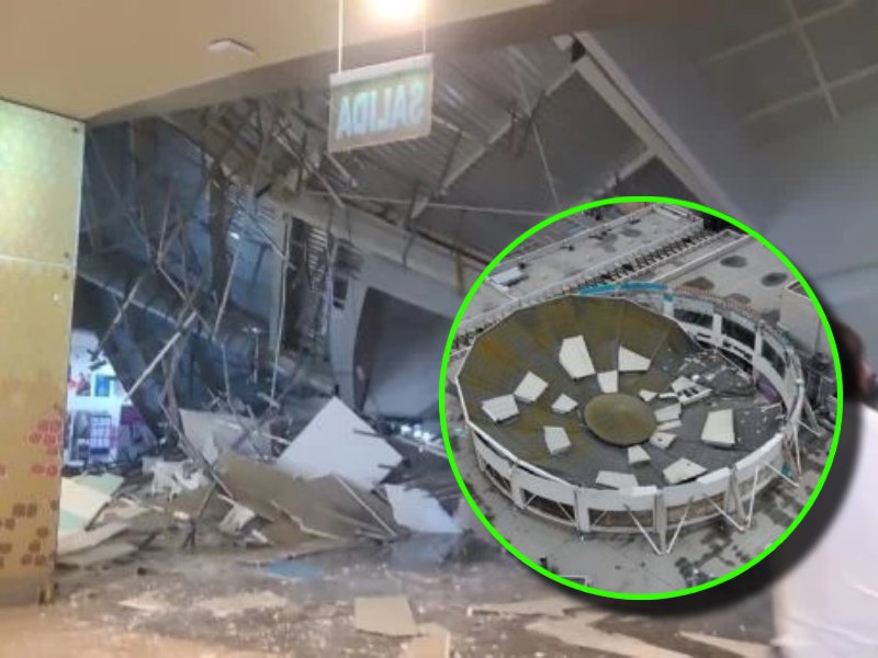 Tragedia en Peru Cupula de centro comercial se desploma
