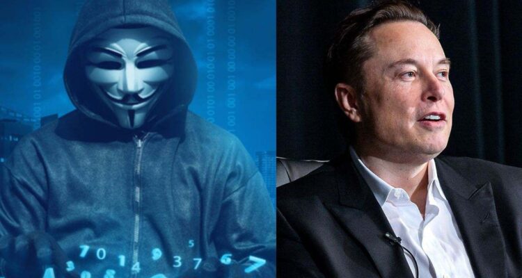 Anonymous declaró la guerra a Elon Musk: Hackers apuntan a sus empresas 1 musk-anonymous