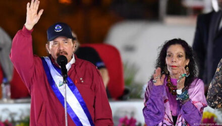 Ortega y su esposa Rosario Murillo