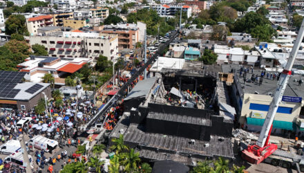 Derrumbe en Dominicana