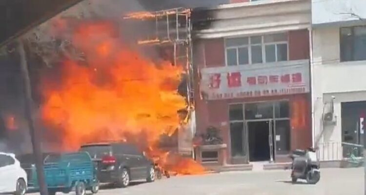 Incendio en China