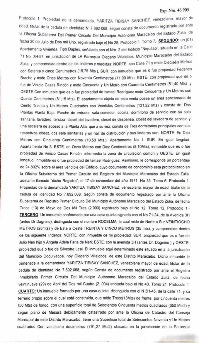 2nda. Publicación del Cartel de Notificación a Yaritza Tibisay Sánchez sobre Proceso de Remate en el juicio por Cobro de Bolívares (por vía ejecutiva) 2 SEGUNDO CARTEL2