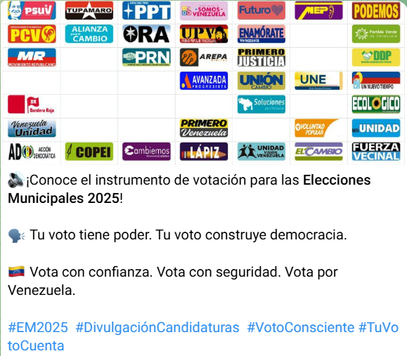 Tarjeton para las municipales