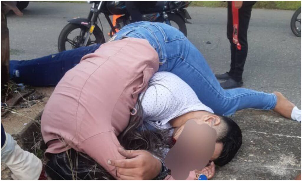 accidente en moto