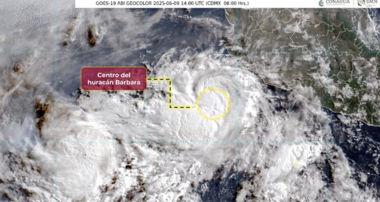 huracan barbara alerta estados pacifico