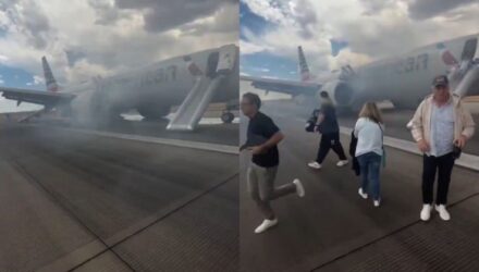 Avion incendio