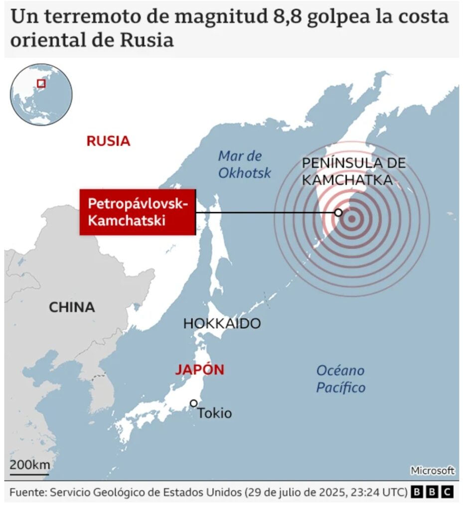 Empiezan a levantar alertas por tsunami producido por un terremoto en el Pacífico 4 Terremoto