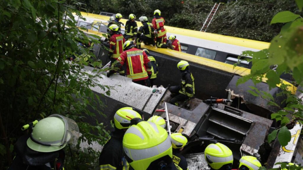 Varios muertos dejó el descarrilamiento de un tren en Alemania 2 Tren Alemania