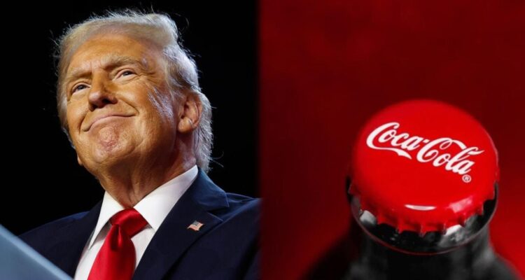 Trump pide a Coca Cola que utilice azúcar de verdad en sus refrescos en EE. UU. 1 Trump- Cocacola