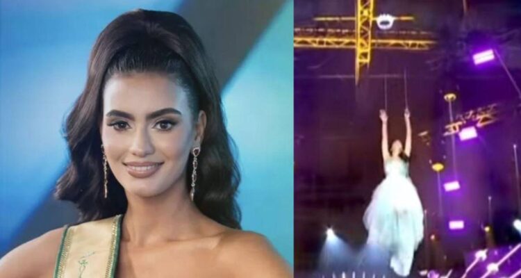 Candidata del Miss Universe Latina sufrió aparatosa caída en pleno show (+Video) 1 Candidata