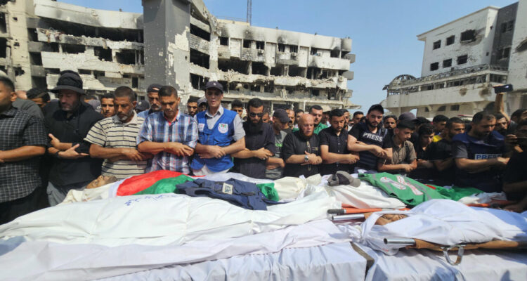 Bombardeo israelí en Gaza causó la muerte de seis periodistas de AL Jazeera 1 Gaza