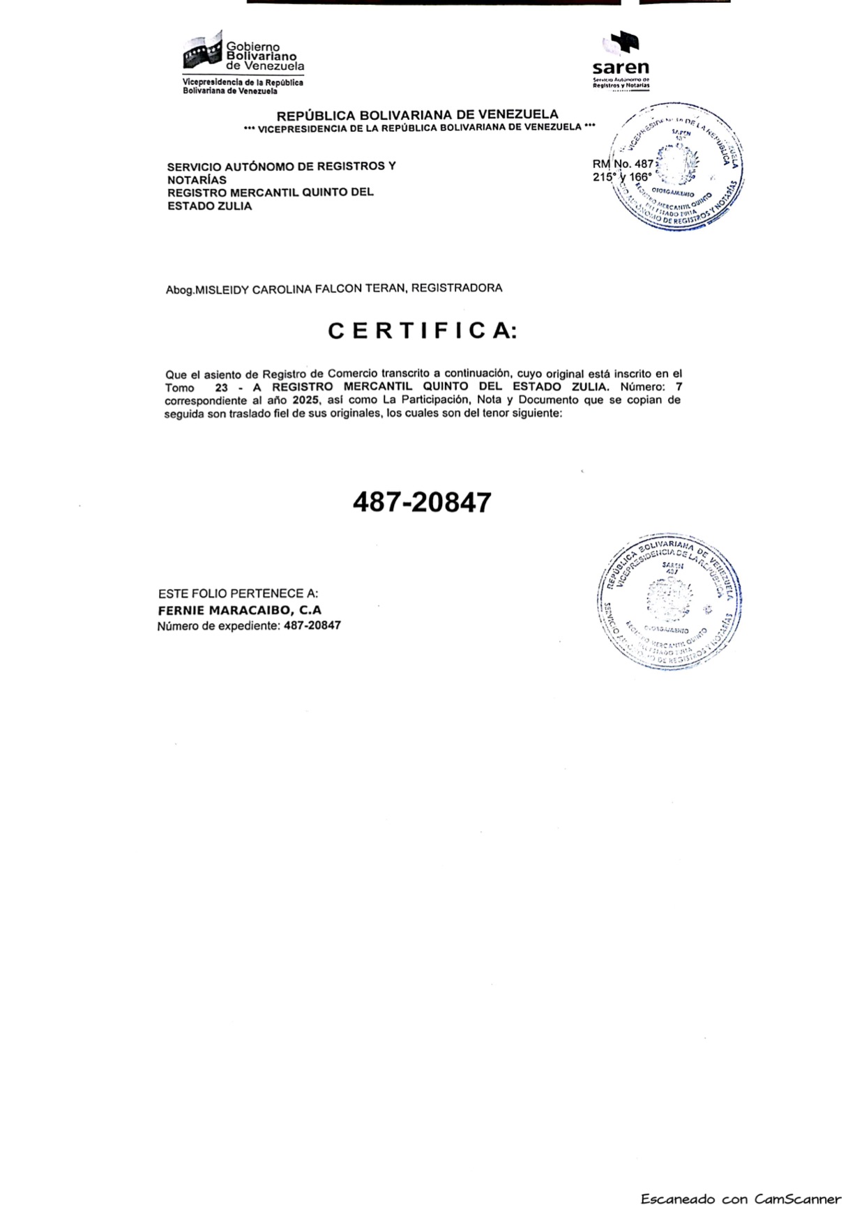 3era. Publicación del Acta de Asamblea General Extraordinaria de Accionistas de Fernie Maracaibo C.A. sobre su disolución 4 DuujTC1w Fernier4