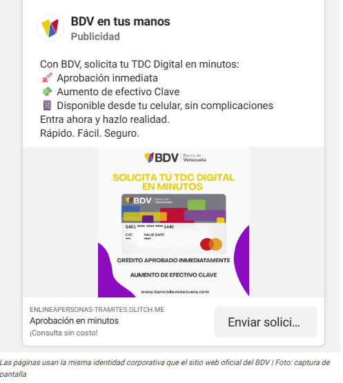 Estafadores publican casi 1.500 anuncios para robar a clientes de Banco de Venezuela 4 Estafa