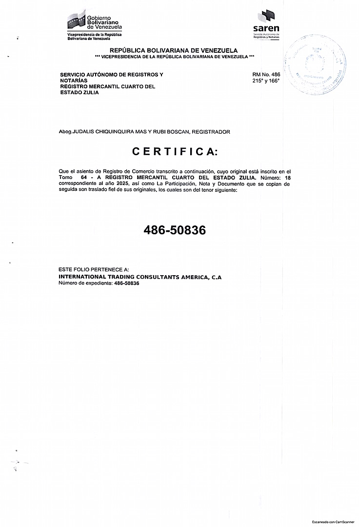 Acta de Asamblea General Extraordinaria de Accionistas de International Trading Consultants América C.A. para su disolución 4 INTERNACTIONAL TRADING4