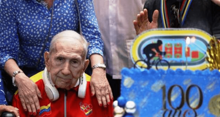 Murió Julio César León a sus 100 años, pionero del ciclismo olímpico venezolano 1 Julio César León