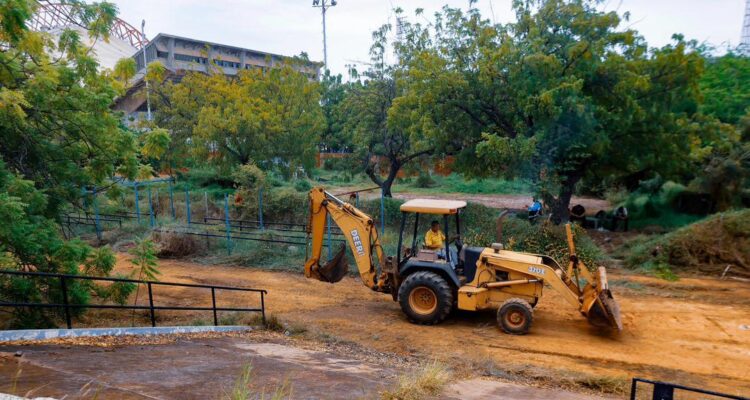 Arranca recuperación del Parque del Sol en sus 13.5 hectáreas y ocho instalaciones del complejo polideportivo 1 Parque del Sol