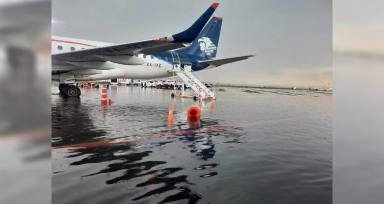 Inundaciones generaron caos en aeropuerto de Ciudad de México 1 Aeropuerto