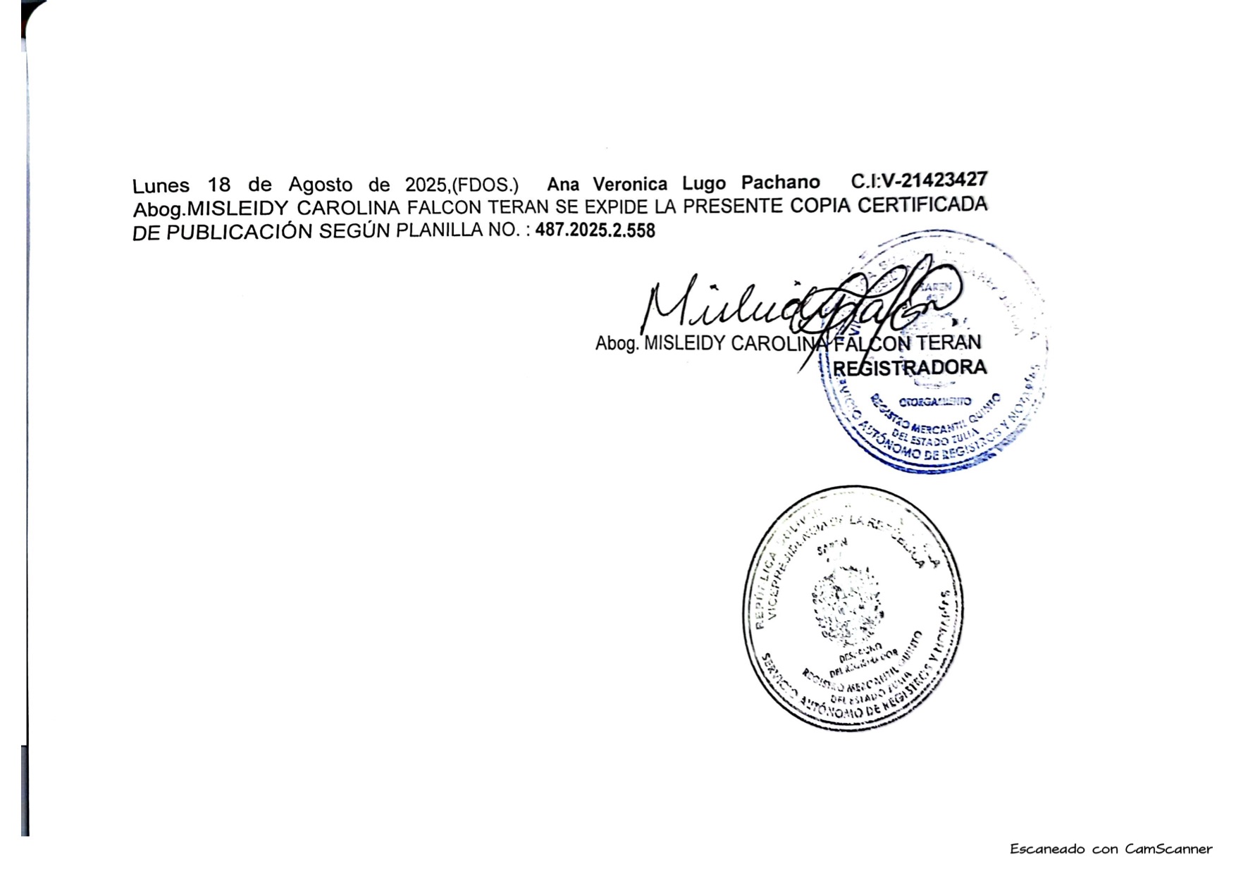 2nda. publicación del Acta de Asamblea General Extraordinaria de Accionistas de Aguacate Store C.A. sobre su disolución 3 cpSJdTsi Disolucion aguacate store3