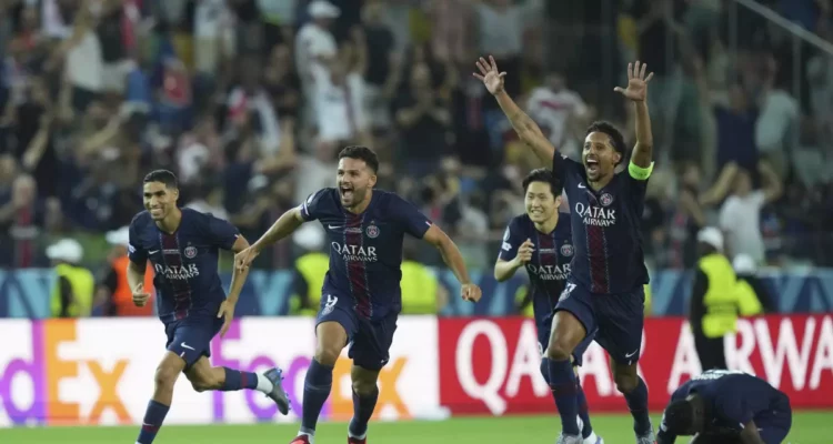 PSG gana su primera Supercopa de Europa contra el Tottenham 1 PSG