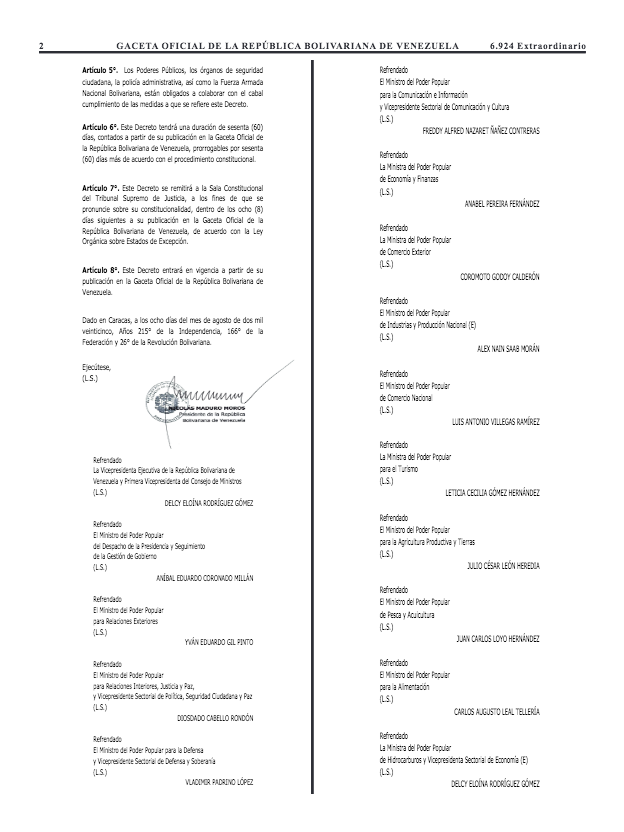 ¡Ya está en Gaceta! Gobierno nacional extendió por 60 días Decreto de Emergencia Económica 3 indice2