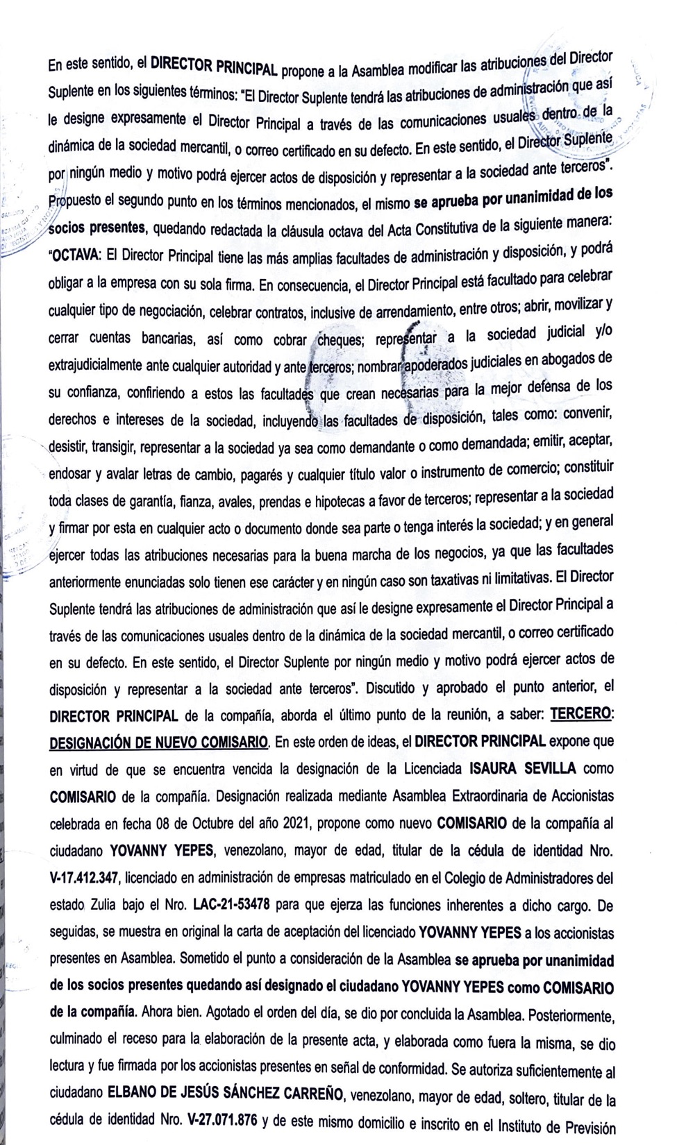 2DA INVERSIONES MANDIQUE URDANETA C.A3