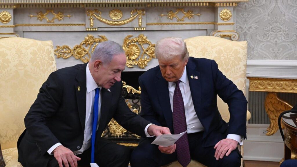 Trump a Netanyahu: «estás completamente loco». La ofensiva de Israel enfureció al gringo 2 Reunion Trump Netanyahu