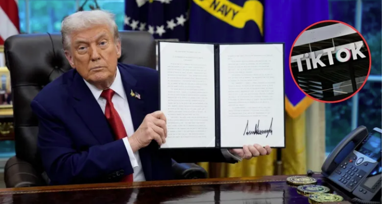 Trump firmó orden ejecutiva que hace efectivo el funcionamiento legal de TikTok en EE. UU. 1 Trump TikTok