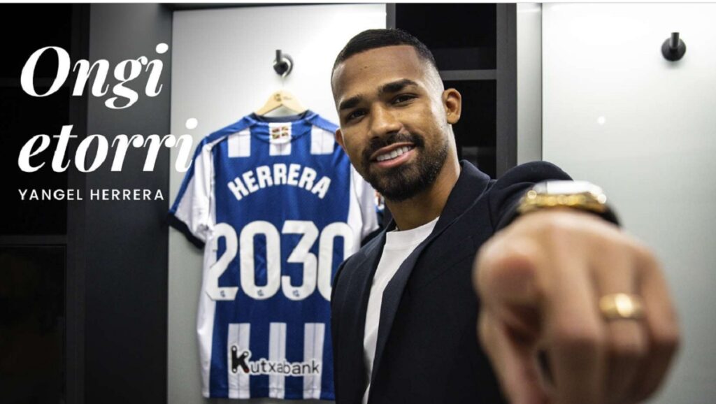 Yangel Herrera jugará con la Real Sociedad 2 Yangel Herrera puede aportar a la Real energia intensidad duelos llegada al area Foto Archivo