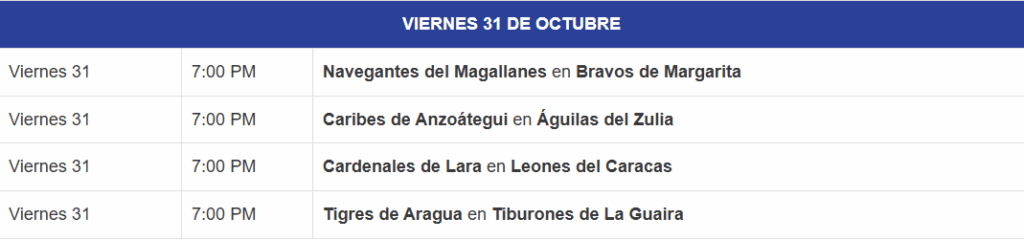 LVBP anunció detalles de la venidera temporada 2025-2026 6 Calenadrio 5