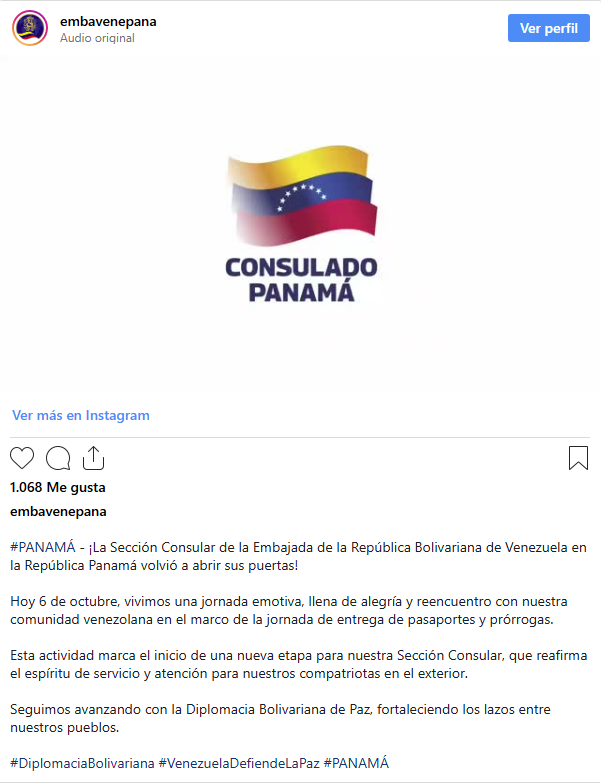 Venezuela reactivó servicios consulares en Panamá 2 Consulado de Venezuela en Panama