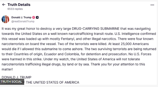 Los mapas que muestran que la DEA tiene clarísimo que la droga llega a EE. UU. por el Pacífico y NO por el Caribe 8 Donald
