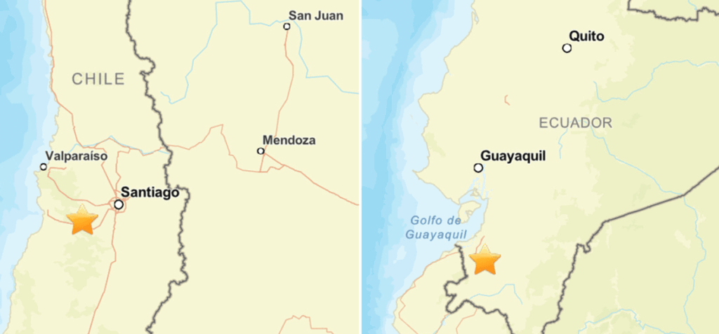 Fuertes sismos se registran en cuatro paises de America Latina elo