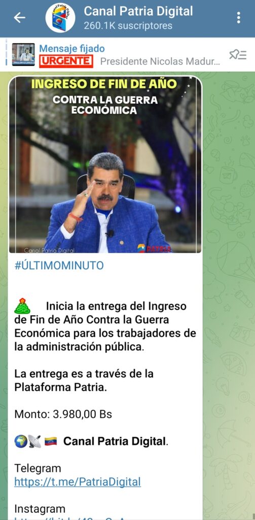 Inició el pago del Ingreso de Fin de Año Contra la Guerra Económica 2 IngresoFinDeAnoContraGuerraEconomica2025TrabajadoresAdministracionPublica