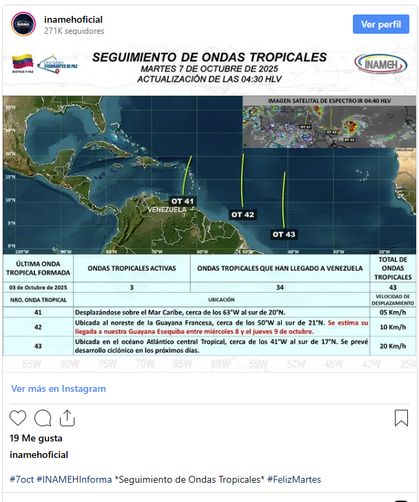 Onda tropical N°41 se desplaza por el este del país con fuertes lluvias 2 Onda