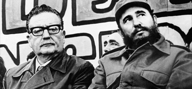 Salvador allende y fidel castro
