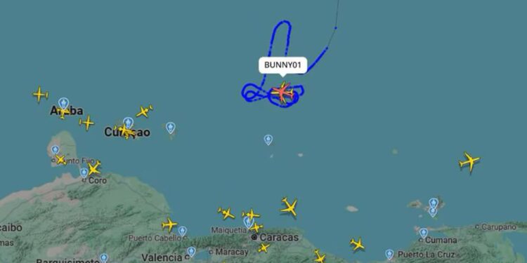 Dos bombarderos de EE. UU. fueron detectados cerca de costa venezolana 1 Bombarderos