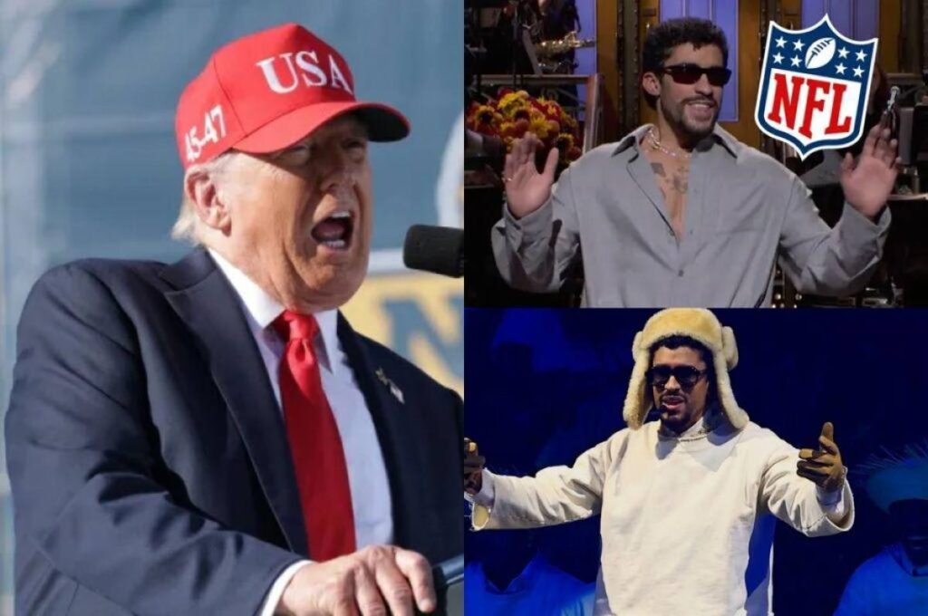 Trump dijo que no sabe quién es Bad Bunny, pero el artista podría condicionar su futuro 2 Trump- Bad