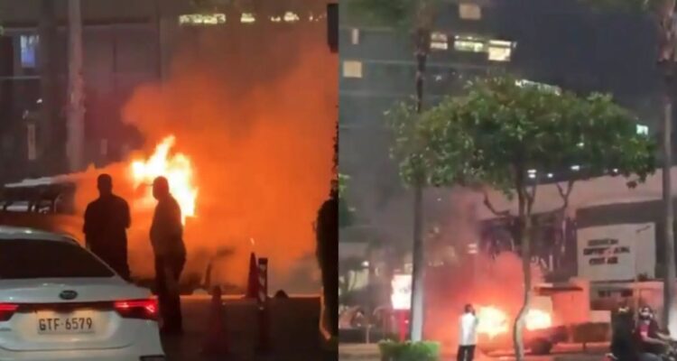 Explotó carro bomba en Ecuador junto a las oficinas de familiares de Daniel Noboa en Guayaquil. Hay 30 heridos y un muerto 1 Explosión